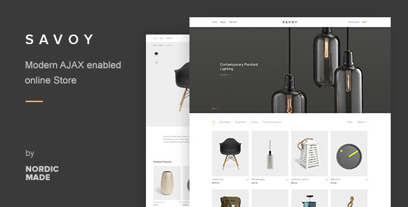 Download Free Savoy v2.1.2 – Minimalist AJAX WooCommerce Theme