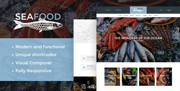 Download Free Seafood v1.4 – Company & Restaurant WordPress Theme