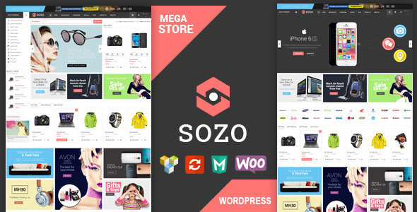 Download Free SOZO v1.5 – Full Screen Mega Shop Theme
