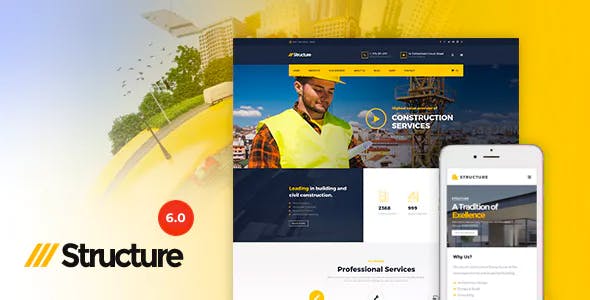 Download Free Structure v6.2.1 – Construction WordPress Theme Download Free Structure v6.2.1 – Construction WordPress Theme