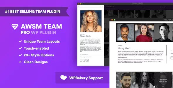 Download Free The Team Pro v1.3.1 – Team Showcase WordPress Plugin