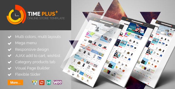 Download Free TimePlus v1.2.1 – Mega Store Responsive WooCommerce Theme