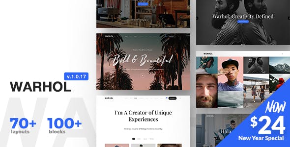 Download Free Warhol v1.0.17 – Responsive Multipurpose Theme for Creatives