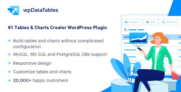 Download Free wpDataTables v2.5.1 – Tables and Charts Manager for WordPress
