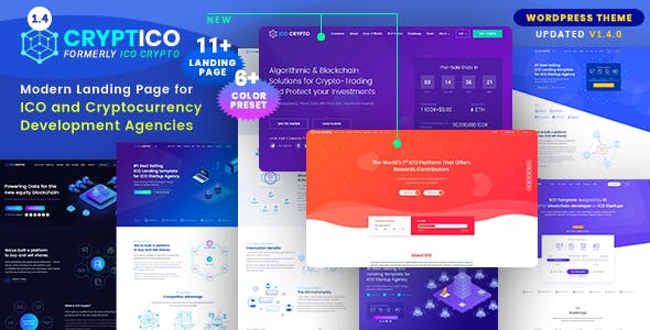 Download Free Cryptico v1.4.2 – ICO Crypto Landing & Cryptocurrency Theme