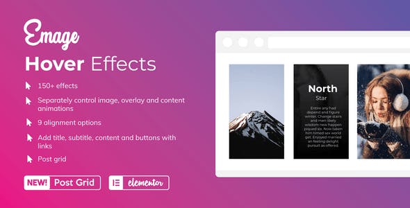 Download Free Emage v3.2.0 – Image Hover Effects for Elementor