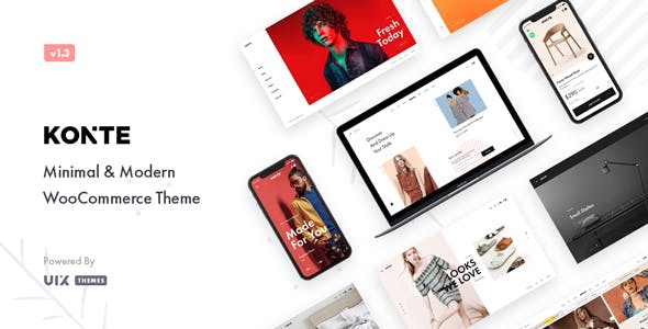 Download Free Konte v1.5.0 – Minimal & Modern WooCommerce Theme