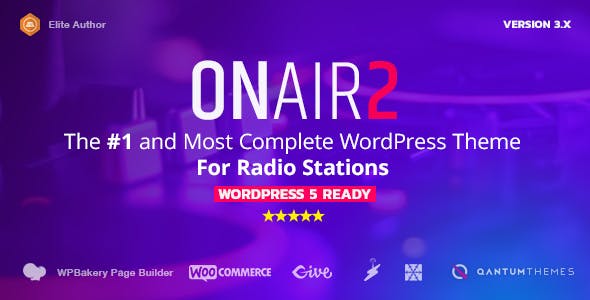 Download Free Onair2 v3.3.8 – Radio Station WordPress Theme