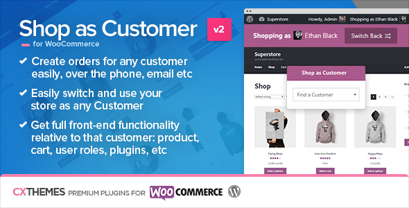 Download Free Shop as Customer for WooCommerce v2.15