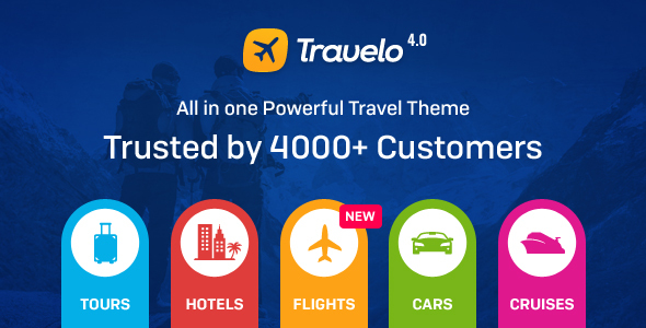 Download Free Travelo v4.0.3 – Travel/Tour Booking WordPress Theme