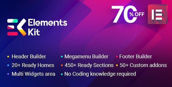 Download Free ElementsKit v1.1.6 – The Ultimate Addons for Elementor Page Builder