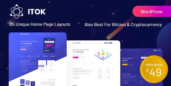Download Free ITok v1.1.9 – ICO and Cryptocurrency WordPress Theme